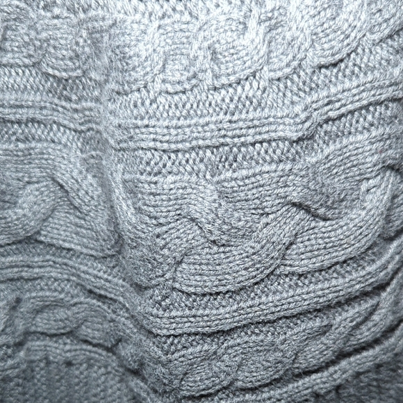 Gymboree Dark Gray Sweater Vest Shawl Collar Chunky Knit Girls Size S / 5-6 - Picture 5 of 5